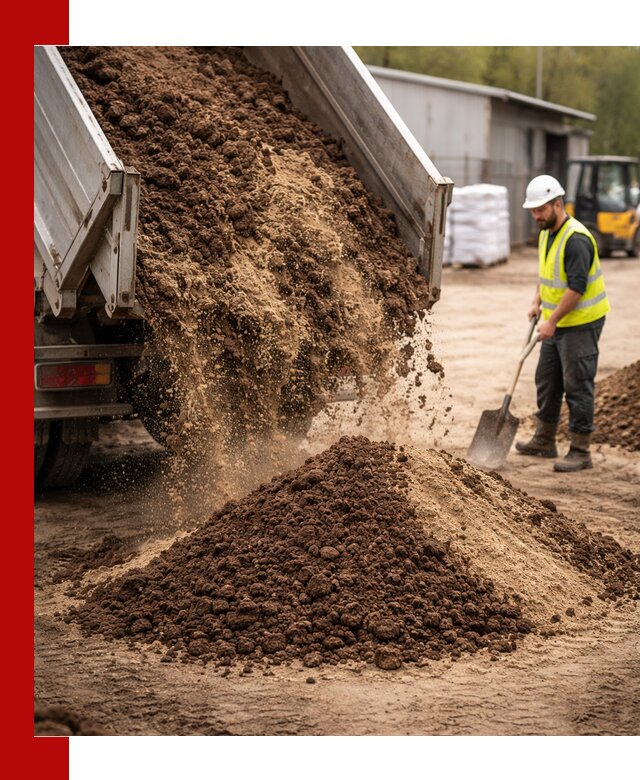 Доставка торфо-песчаной смеси в Гатчине для строительства и озеленения