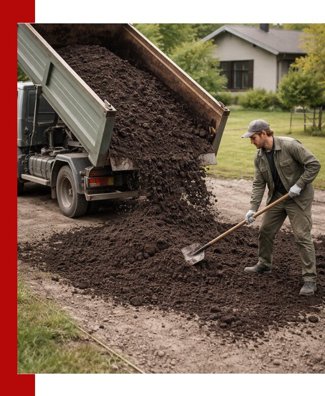 Чернозем для газона с доставкой в Гатчине быстро и качественно