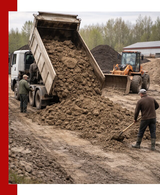 Доставка глин и суглинков в Гатчине оптом и вкрай