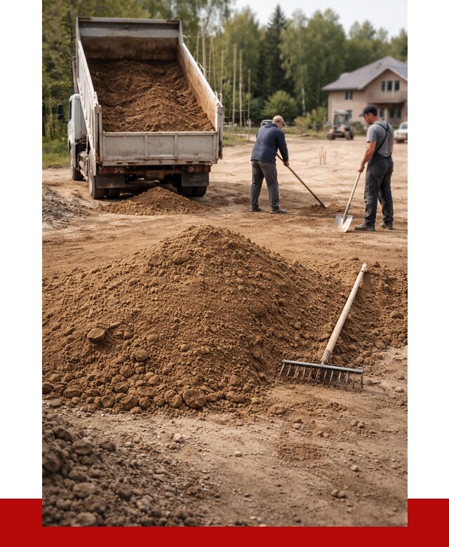 Суглинок для планировки в Гатчине с доставкой от 4316 р. | ПРОНЕРУДГтч