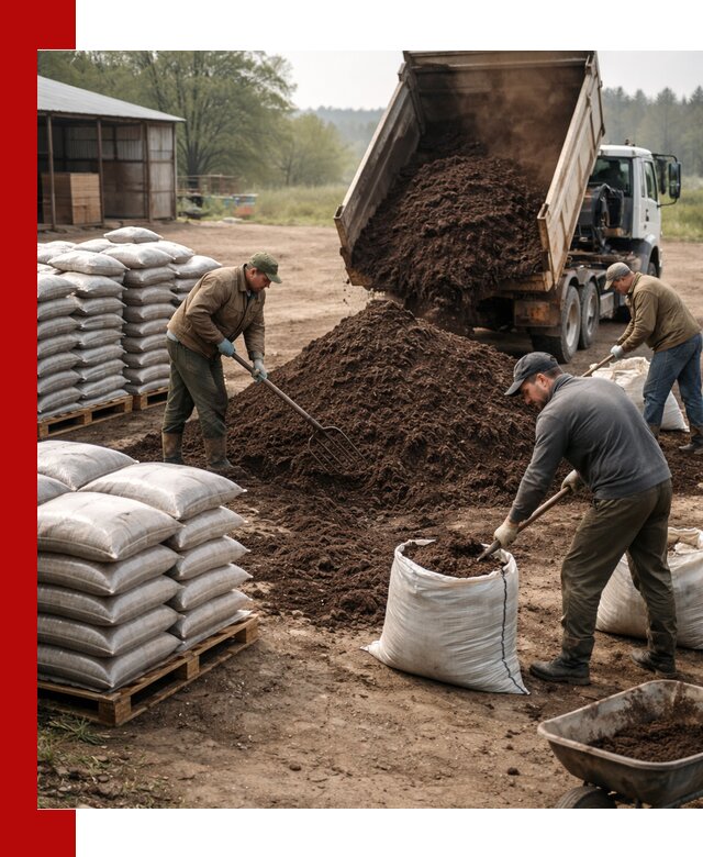 Доставка компоста оптом и в розницу в Гатчине