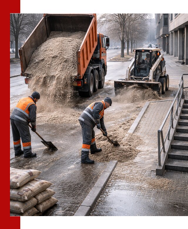 Поставка противогололедных материалов в Гатчине