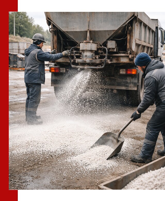 Доставка и продажа хлористого кальция в Гатчине