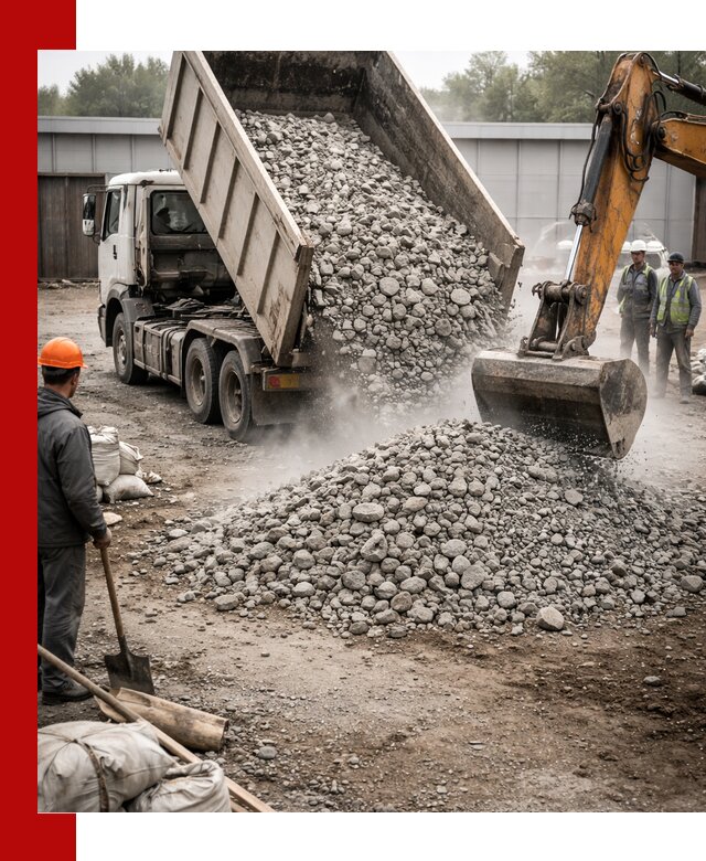 Доставка дробленого бетона в Гатчине оптом и в розницу