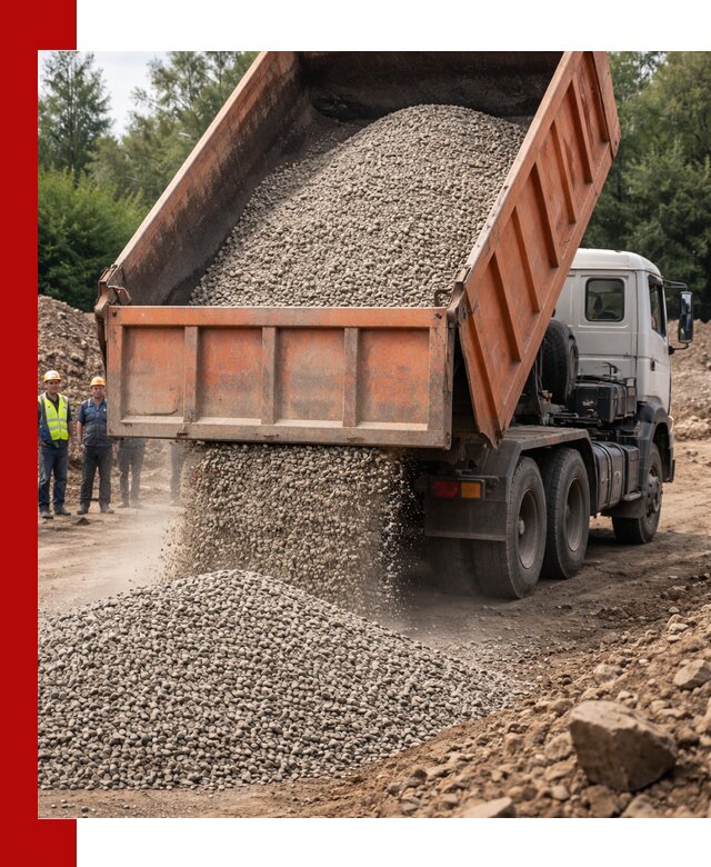 Доставка сыпучих материалов самосвалом в Гатчине быстро и надежно