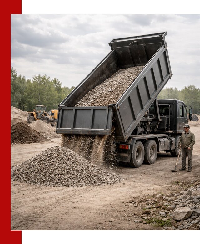 Доставка самосвалом 30 м3 по выгодным ценам в Гатчине