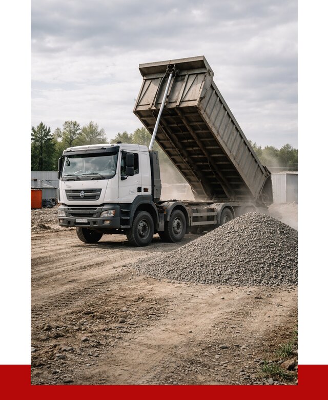 Доставка самосвалом 40 кубов в Гатчине от 9248 р. | ПРОНЕРУДГтч