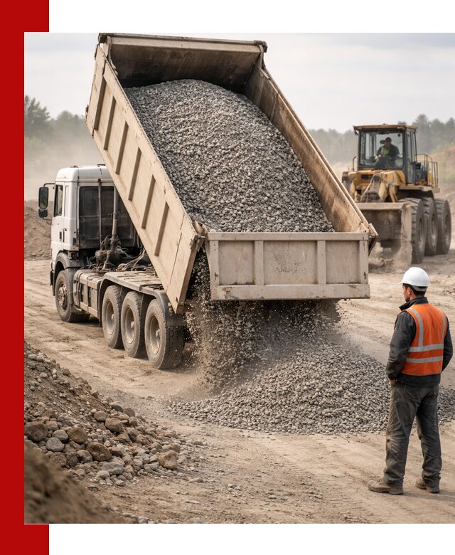 Доставка самосвалом 40 кубов цемента и сыпучих в Гатчине