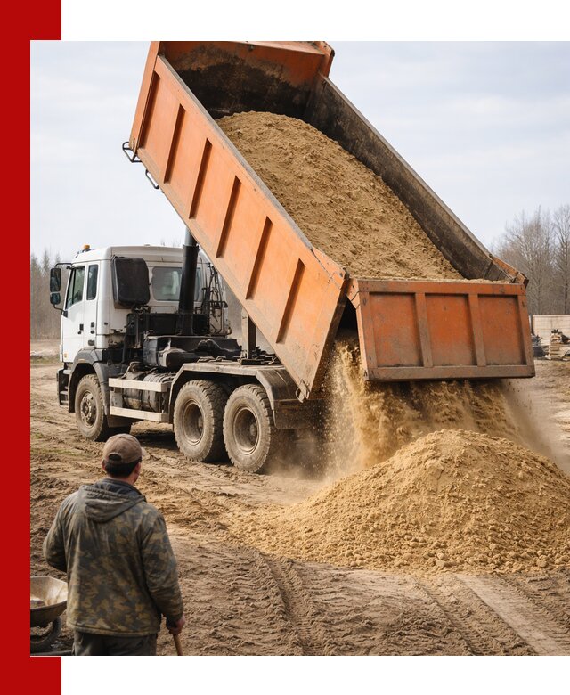 Аренда самосвала 20 тонн для перевозки грузов в Гатчине