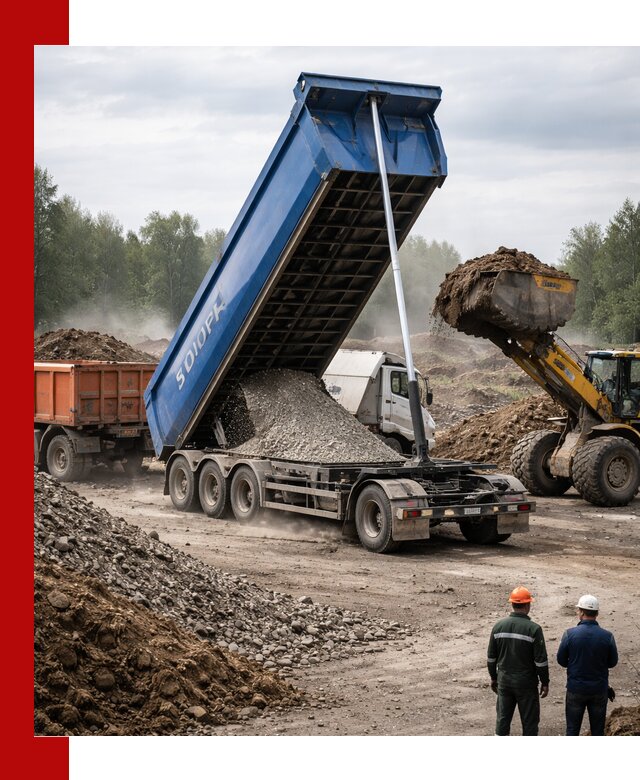 Аренда тонар 40 тонн в Гатчине с доставкой материалов