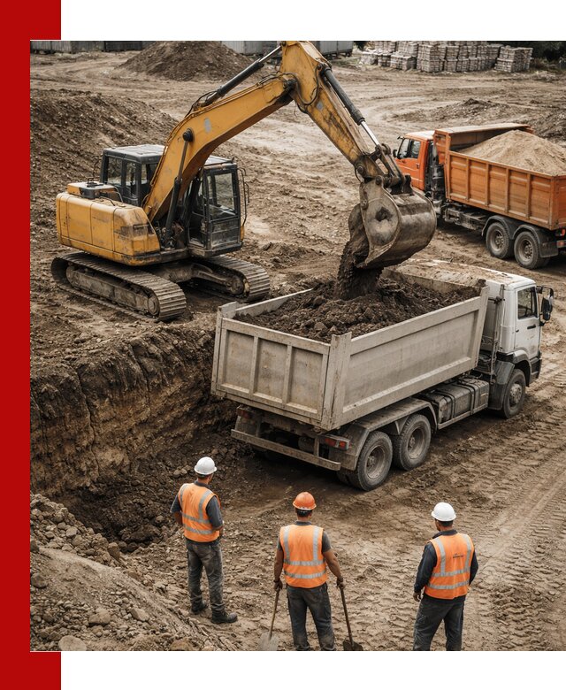 Разработка грунта для строительства и благоустройства в Гатчине