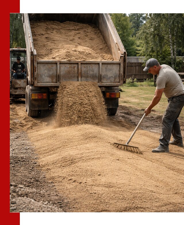 Отсыпка участка песком в Гатчине быстро и качественно