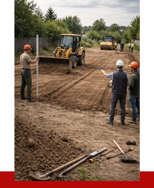 Планировка участка грунтом в Гатчине от 4624 р ПРОНЕРУДГтч
