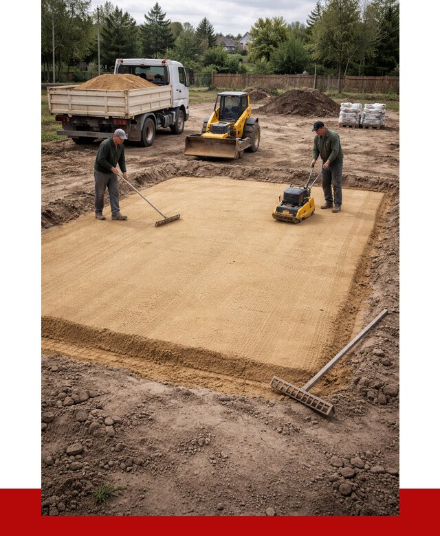 Устройство песчаной подушки в Гатчине от 4624 р. ПРОНЕРУДГтч